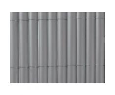 Canisse en PVC simple face Gris 1.5m
