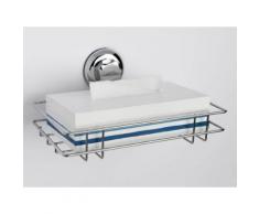 Etagère murale en acier chromé avec ventouse 27x17x11.7cm Easy Petit modèle