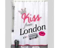 Rideau de douche 180x200cm Kiss from London