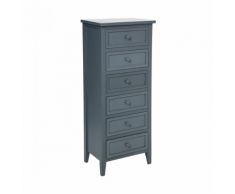 Atmosphera-Chiffonnier 6 tiroirs gris charme