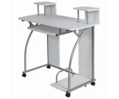 Bureau enfant table de travail meuble mobilier chambre blanc
