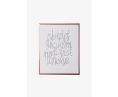 Cadre photo en aluminium Present Time orange / corail en TU