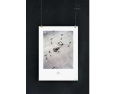 Poster 'Paris' be-poles blanc / ecru 100% papier en TU