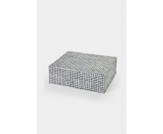 Boîte de rangement 'Isa' carreaux Serax x Isabelle De Borchgrave noir en TU
