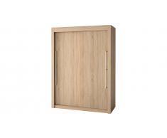 Armoire chêne clair 2 portes coulissantes L180 EOLE