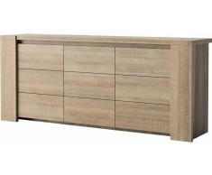Enfilade chêne taupe 3 portes DERBY
