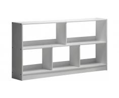 Etagère enfant pin massif blanc Bari