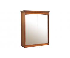 Armoire merisier 2 portes coulissantes à glaces H220