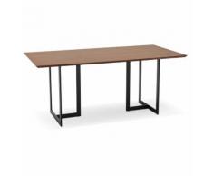 Table à diner / bureau design 'TITUS' en bois de noyer - 180x90 cm