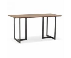 Table à diner / bureau design 'TITUS' en bois de noyer - 150x70 cm