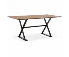 Table à diner / bureau design 'HAVANA' en bois de noyer - 180x90 cm