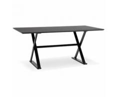 Table à diner / bureau design 'HAVANA' en bois noir - 180x90 cm