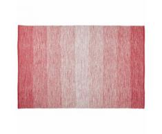 Tapis design 'WASH' 160x230 cm rouge en coton