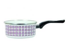Menastyl Cuisson 8010713 New Vintage Casserole Acier Emaillé Violet 30,6 x 15,5 x 7,7 cm Tous Feux dont Inductions