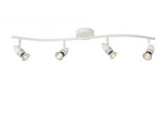 Lucide 13955/20/31 Caro Spot LED Arc Métal 5 W GU10 Blanc 78 x 7,5 x 10,5 cm 4 Pièces