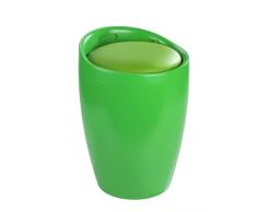 Wenko 20629100 Intégré Candy Tabouret de Douche avec Sac à Linge Vert