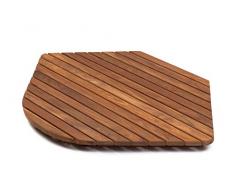 Asinox TEK3A5858R Caillebotis de Douche Bois Marron 58 x 58 x 4 cm