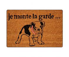 Tapis Déco Paillasson Imprimé Toutou Coco/PVC Imprimé 60 x 40 cm