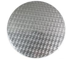 PME Plateau à gâteau rond, Carton, Silver, 13-inch