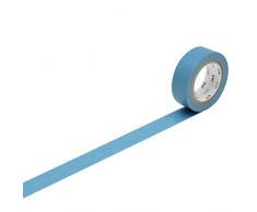 MT Kamoi Kakoshi KMMT-MKT1PB-AP Ruban de Masque Japonais Repositionnable Papier Adhésif à Base de Fibres Végétales Bleu Piscine 1000 x 1,5 cm