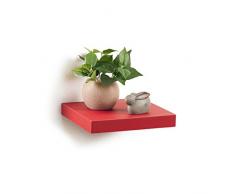 ModulHome 6RAN790RO Etagère Flottante Panneau/MDF Rouge 25 x 22,8 x 3,4 cm