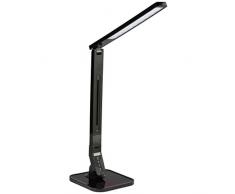 Levivo lampe de bureau à LED avec 4 degrés de luminosité, noir