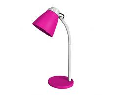 HOMEA 6LCE088RS Lampe de bureau à pied Plastique Rose 32 cm