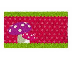 Shoe-Max YH 101505 Paillasson avec inscription Motif champignon 44 x 74 cm 2,1 kg