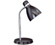 Honsel 56211 Lampe de bureau Chrome/noir brillant