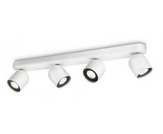 Philips Ledino Réglette Led Lampes de Plafond 4 x 75 W Blanc