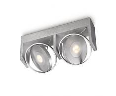 Philips Ledino Plafonnier Réglette LED Métal Aluminium 2 x 75 W