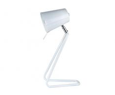 Leitmotiv LM694 Lampe de Table Z Métal E14 40 W Blanc