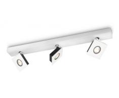 Philips Ledino Plafonnier Réglette LED Métal Blanc 3 x 75 W