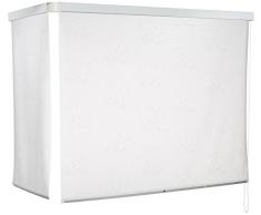 ECO-duR 4024879001537 cassettes store de douche dangle 137 x 62 cm-couleur: blanc-goutte