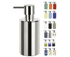 Spirella Distributeur de savon tube en porcelaine Argenté