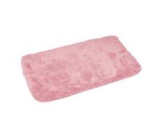 Douceur dInterieur 6GMB272RS Vitamine Tapis Chinchilla Uni Polyester Rose Poudré 80 x 50 x 1 cm