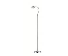 Reality leuchten lampadaire et lampe de lecture avec interrupteur à pédale, 4 w, 120 cm, r42411106 chrome