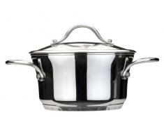 BergHOFF 1102610 Ustensiles de cuisson Tulip Faitout avec couvercle en verre 20 cm 3,7 L