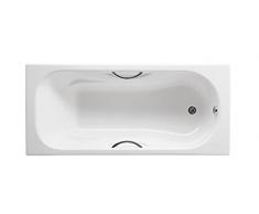 Roche A/C à 231070001-160 baignoire acrylique Baignoire Chrome Blanc-Fonte Malibu sans hydromassage 75 x 160