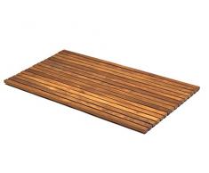 Asinox TEK4H7120 Caillebotis de Douche Bois Marron 106 x 66 x 2,5 cm