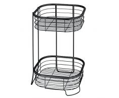 InterDesign 27977EU Forma 2 Étagères de Douche Carrées Noir Mat