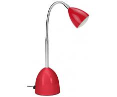 Mathias 3481822 Tom Lampe de Bureau LED 1,53 W 12 V Rouge Diamètre 9 cm Hauteur 37 cm