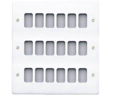 MK Edge k14358bss 18 Module plaque Grille avec cadres