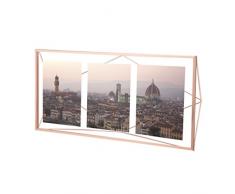 Umbra 313019-880 Prisma Cadre Photos 3 Vues Acier Cuivre 48.3 x 23 x 8 cm