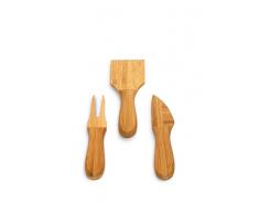 Ipac BASETFO Couvert de Fromage Bambou 10,6 x 14,7 x 1,7 cm 3 Pièces