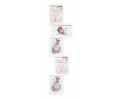 Deknudt Frames S65SX1 Cadre Multi Photos 5 Photos Bois Blanc 10 x 15 cm