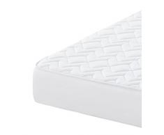 Oasis-Protège matelas matelassé imperméable Toucher soie Blanc 80 x 190 cm