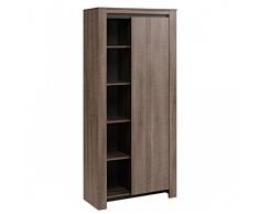 Parisot 0186B1P1 LANA Bibliothèque Panneau de particules Marron 80,2 x 33,8 x 179,9 cm