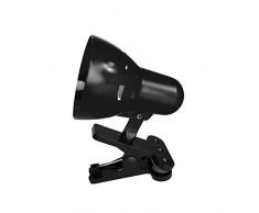 HOMEA 6LCE094NR Lampe de bureau à clipser Plastique Noir 13 cm