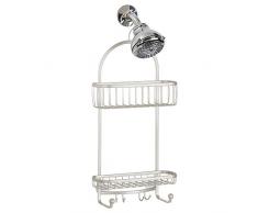 InterDesign 61885EU York Lyra Panier de Douche pour Shampooing/Après-Shampoing/Savon/Rasoirs Satin
